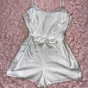 Guess Large White cotton romper